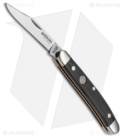 Boker Pen Knife Classic Pocket Knife 2.625" Bog Oak Wood (118287)