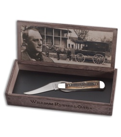 Case William Russell Case Russlock Liner Lock Knife 4.25" Natural Bone 06510