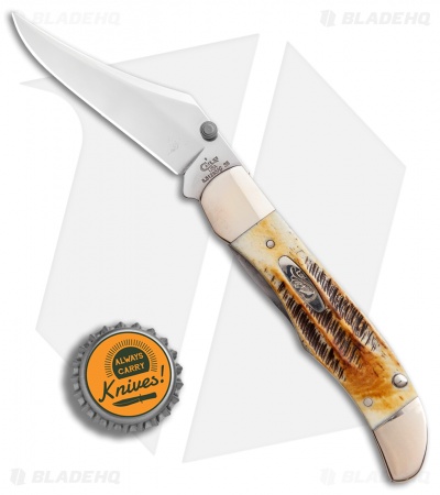 Case Kickstart Mid-Folding Hunter Assisted Knife Bone Stag (6.51265AC SS)