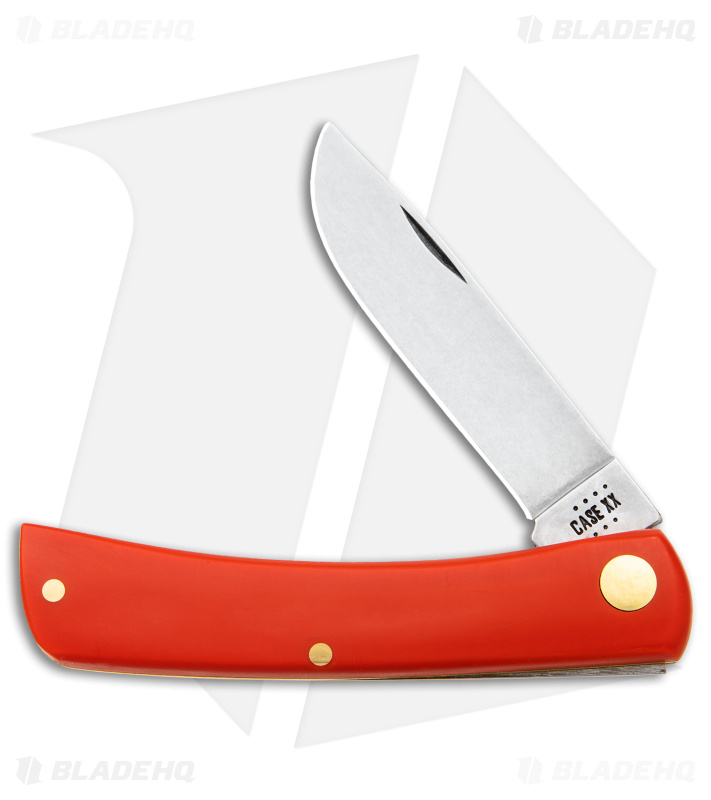 Case Sod Buster Jr Knife 3.625" American Workman Smooth Red Synthetic (4137 CS) 