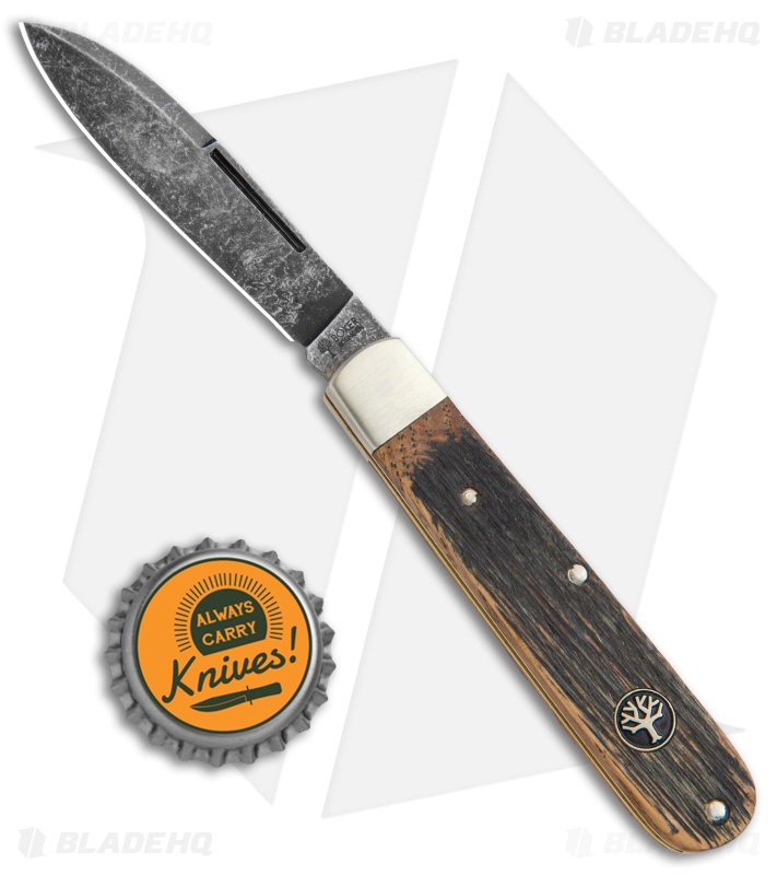 Boker Barlow Prime Pocket Knife Castle Wood (3.875" Acid Wash) 