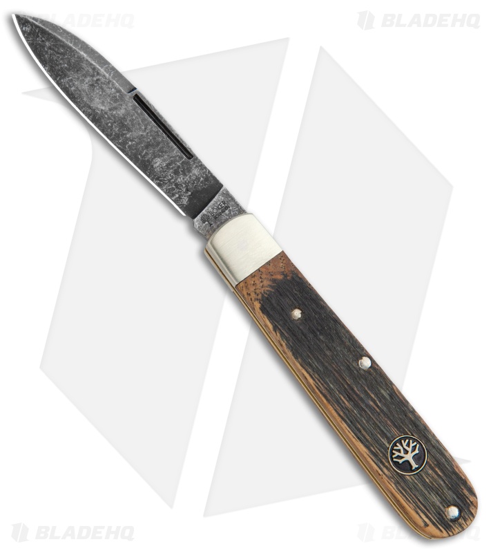 Boker Barlow Prime Pocket Knife Castle Wood (3.875" Acid Wash) 