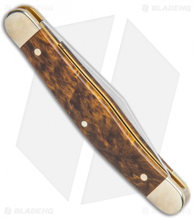 Boker Stockman 150th Anniversary Edition Pocket Knife Curly Birch Wood 115985
