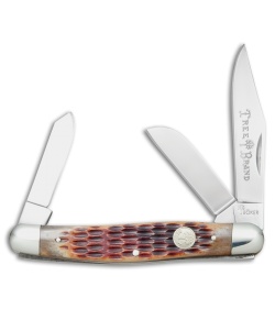 Boker Stockman Knife 4" Brown Jigged Bone 110726