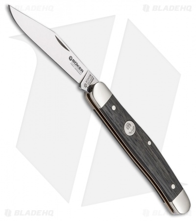 Boker Stockman Classic Pocket Knife 4" Bog Oak Wood (117477)
