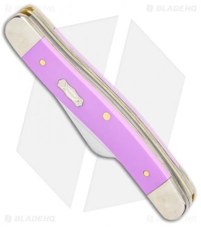 Case Medium Stockman Pocket Knife 3.5" Lilac Synthetic (4318 SS) 39162