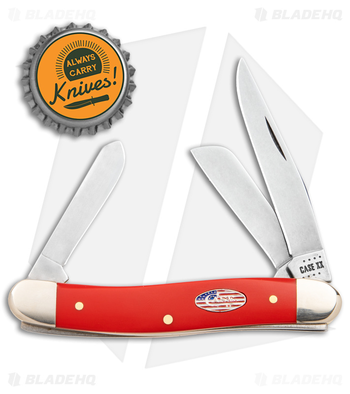 Case Medium Stockman Knife 3.6" American Workman Red Synthetic (4318 CS) 73931