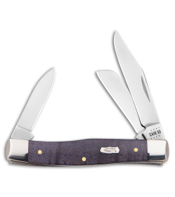 Case Cutlery Medium Stockman Knife 3.6" Smooth Purple Curly Maple (73032 SS)