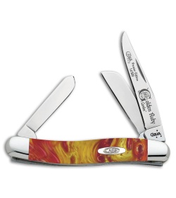 Case Premier Edition Medium Stockman Knife 3.625" Golden Ruby Corelon 9318GR