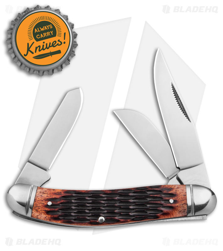 Cold Steel Gentleman's Stockman Slip Joint Knife Jigged Bone (2.5" Satin)