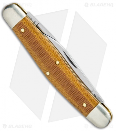 GEC #82 Tidioute Cutlery Dixie Stockman Pocket Knife 4.1" Nat Micarta 828218