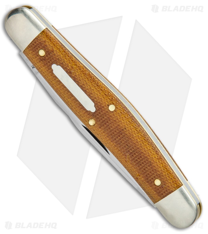 GEC #82 Tidioute Cutlery Dixie Stockman Pocket Knife 4.1" Nat Micarta 828218