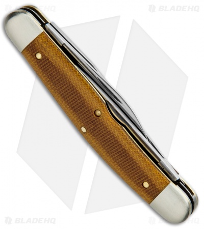 GEC #82 Tidioute Cutlery Dixie Stockman Pocket Knife 4.1" Nat Micarta  828318