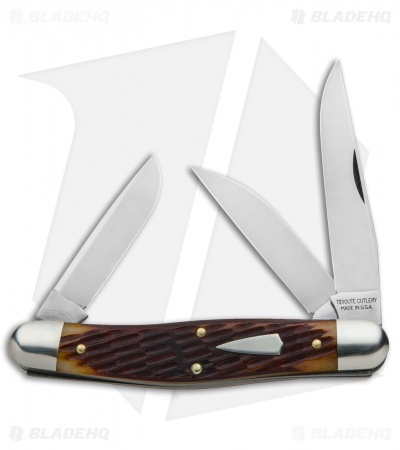 GEC #82 Tidioute Cutlery Stockman Pocket Knife 4.1" Copperhead Jig Bone  828318
