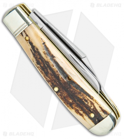 GEC #86 Northfield UN-X-LD Oil Field Jack Pocket Knife Sambar Stag 861219