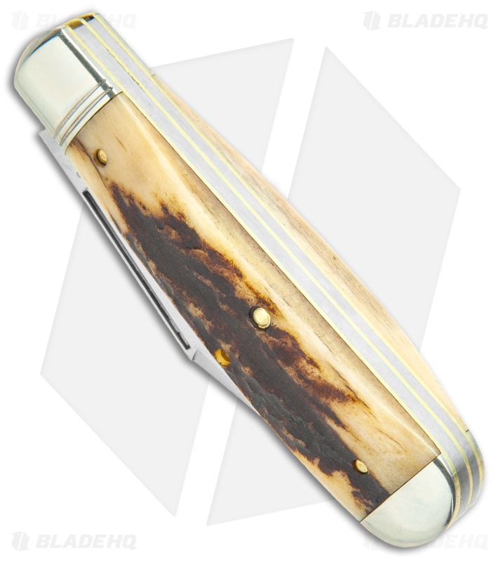 GEC #86 Northfield UN-X-LD Oil Field Jack Pocket Knife Sambar Stag 861219