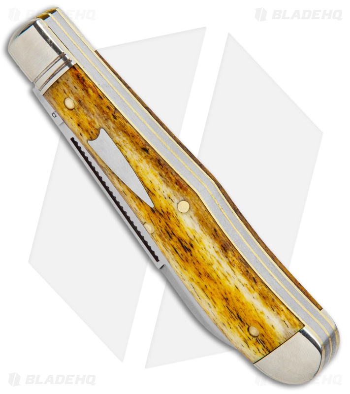 GEC Tidioute - #92 Eureka Jack Pocket Knife | Jigged Camel Bone