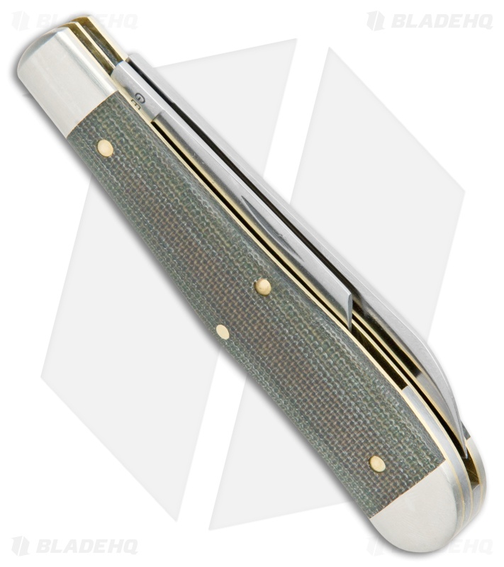 GEC Tidioute - #92 Eureka Jack Pocket Knife | OD Green Micarta
