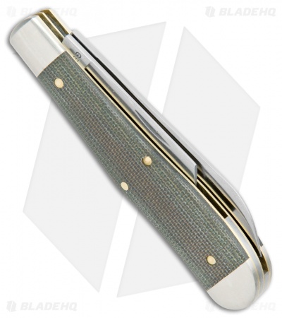 GEC #92 Tidioute Cutlery Eureka Jack Pocket Knife OD Green Micarta 922219