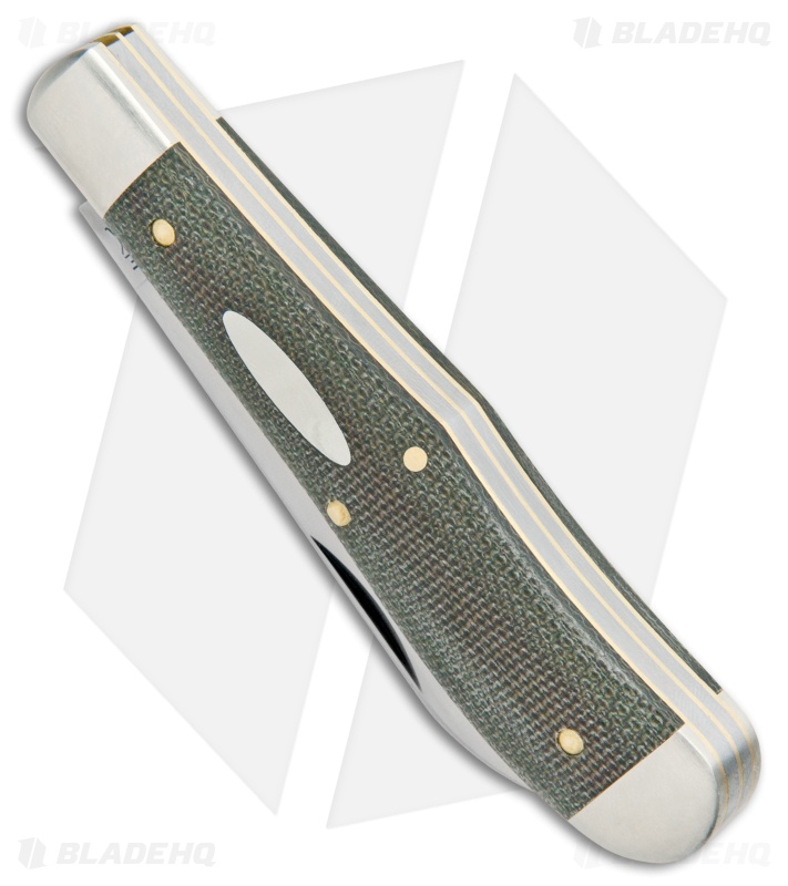 GEC #92 Tidioute Cutlery Eureka Jack Pocket Knife OD Green Micarta 922219