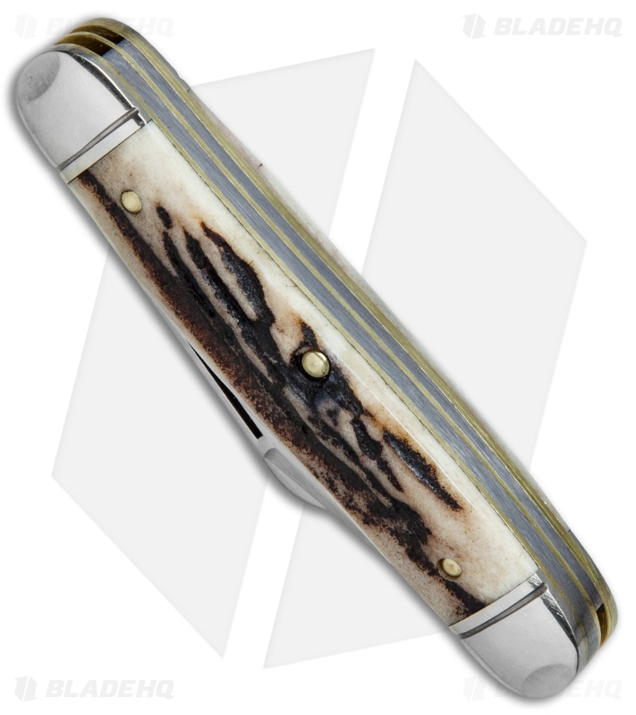 GEC #66 Northfield UN-X-LD Stockman Pocket Knife 3.3" Sambar Stag 661317