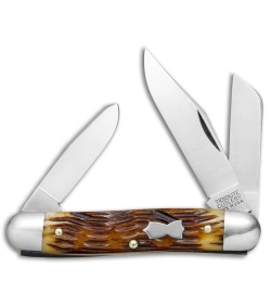 GEC #66 Tidioute Cutlery Stockman Pocket Knife 3.3" Autumn Jig Bone 661317
