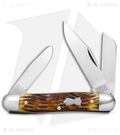 GEC #66 Tidioute Cutlery Stockman Pocket Knife 3.3" Autumn Jig Bone 661317