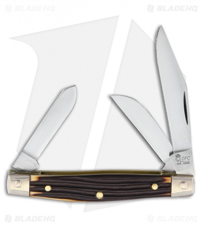 Queen Cutlery Work Horse Small Stockman Traditional Pocket Knife 3.25" Delrin
