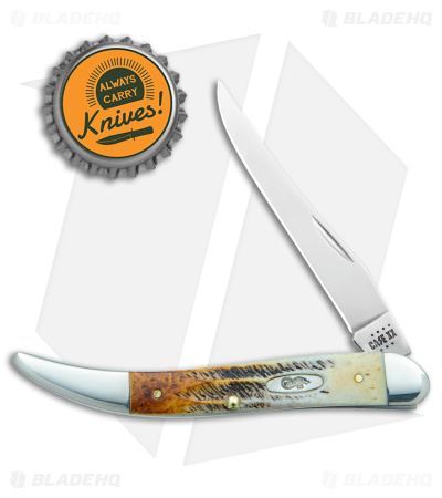 Case Medium Texas Toothpick Knife 3" Case 6.5 BoneStag (6.510094 SS) 65328