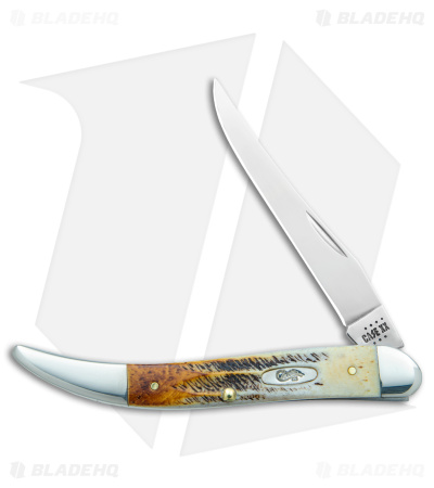 Case Medium Texas Toothpick Knife 3" Case 6.5 BoneStag (6.510094 SS) 65328