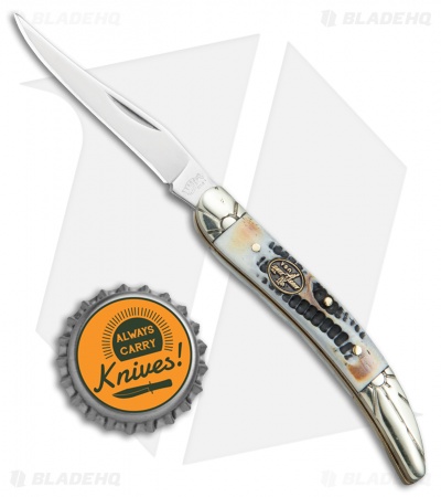 Frost Cutlery Toothpick  Pocket Knife 3" Mojave Bone MB-109MB