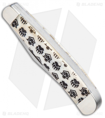 Bear & Son Trapper Knife White Bone Bear Branded (3.25" Satin) WBJB54