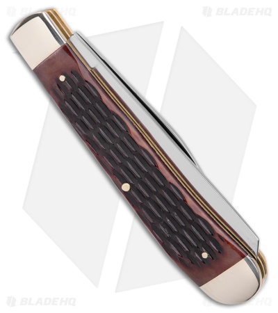 Boker Trapper Traditional Pocket Knife Jigged Brown Bone (Polished D2)