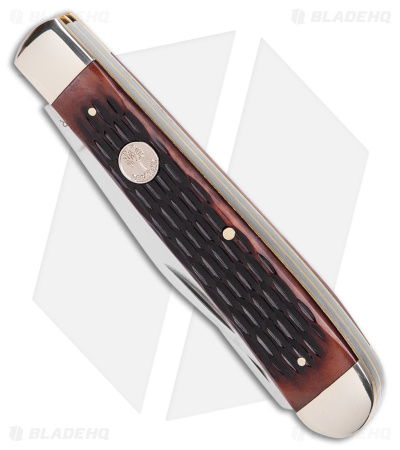 Boker Trapper Traditional Pocket Knife Jigged Brown Bone (Polished D2)