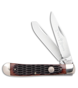 Boker Trapper Traditional Pocket Knife Jigged Brown Bone (Polished D2)