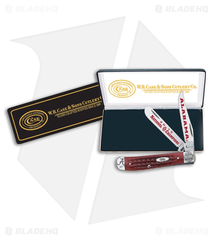 Case Alabama Championship Traditional Pocket Knife 3.75" Red CAAL15CA784