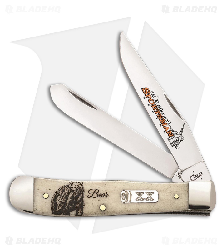 Case Bear Trapper Knife 4.125" White Bone (6254 SS) 50439