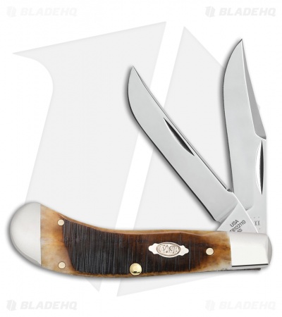 Case Bose Dark Molasses Bone Sawcut Jig Saddlehorn (TB62110 SS)