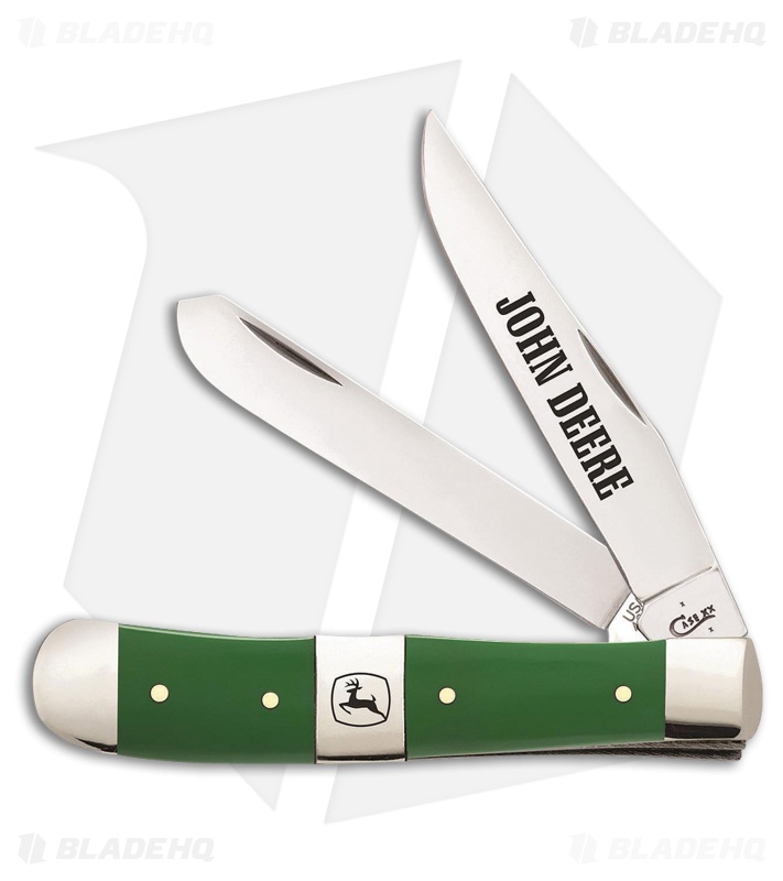 Case Cutlery John Deere Trapper Traditional Knife 4.125" Green (4254 SS) 15761