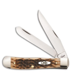 Case Cutlery Trapper Traditional Knife 4.125" Amber Bone (6254 SS) 06540 