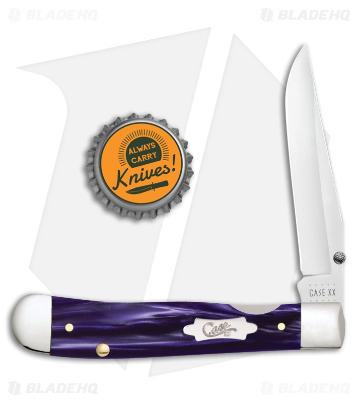 Case Kickstart TrapperLock Assisted Knife Wicked Purple