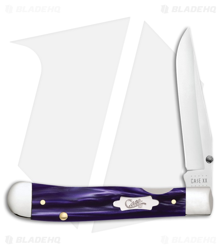 Case Kickstart TrapperLock Assisted Knife Wicked Purple Kirinite