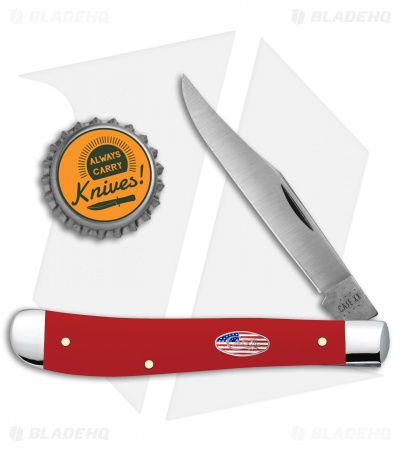 Case Knives American Workman Red Synthetic Smooth Slimline Trapper (41048 SS)