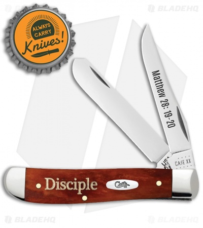 Case Knives Mini Trapper Embellished Smooth Chestnut Bone (6207 SS) - 60868