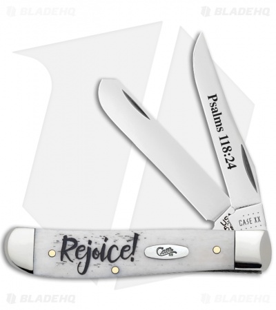 Case Knives Mini Trapper Embellished Smooth Natural Bone (6207 SS) - 60865