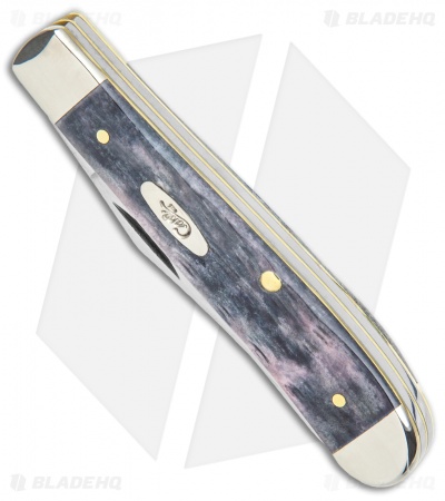 Case Mini Trapper Pocket Knife  Gray Bone Crandall Jig (6207 SS)  - 58414