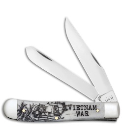 Case Knives Vietnam Trapper Embellished Smooth Natural Bone (6254 SS) - 50952