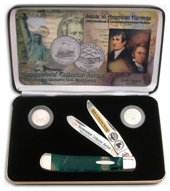 Case Louisiana Purchase Trapper Knife 4.125" Cat's Eye Corelon (9254 SS) 