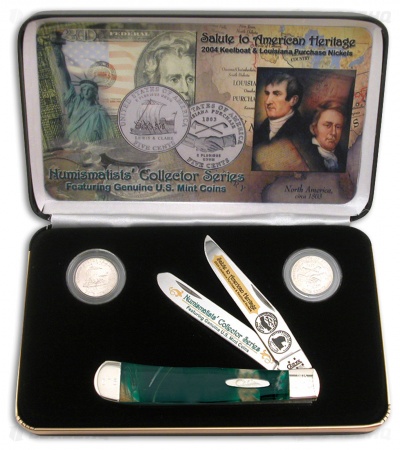 Case Louisiana Purchase Trapper Knife 4.125" Cat's Eye Corelon (9254 SS) 