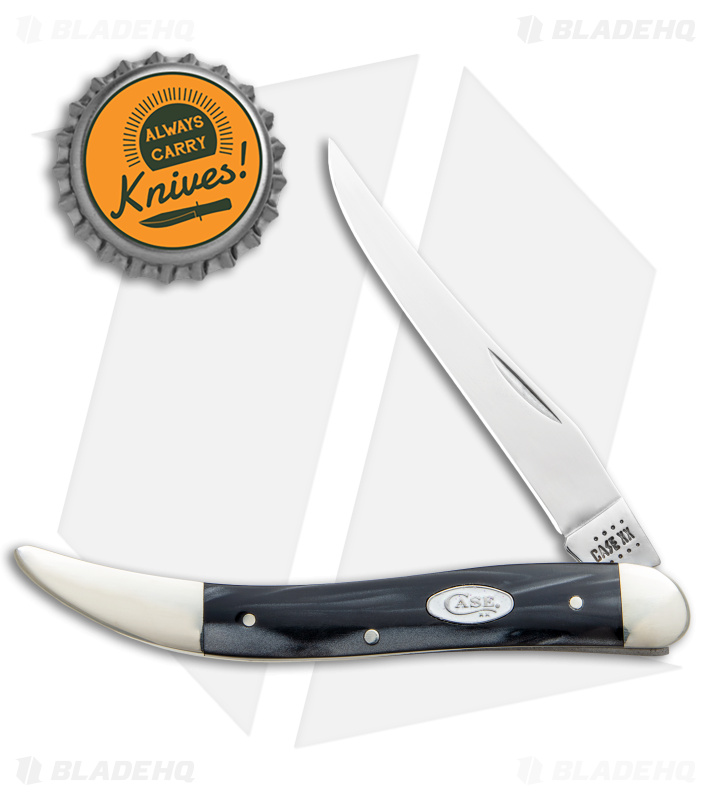 Black Pearl Kirinite | Case Med. Texas Toothpick Knife - Blade HQ